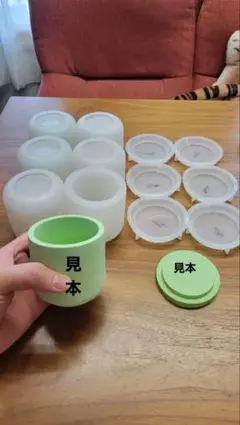 シリコンモールド　6個セット　ホルダー　ジェスモナイト　レジン