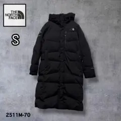 ◻︎人気　ノースフェイス　ロングダウンコート　ドライベント　ブラック　S