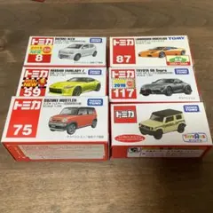 トミカ　空箱　6台セット　まとめ売り　新車シール　初回　トイザらス