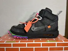 off white NIKE AIR FORCE 1 MID BLACKのサムネイル
