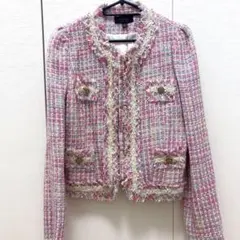 praha ピンク ツイードジャケット