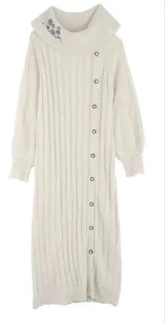 axesfemmアクシーズ　キナリ ニットワンピース 長袖