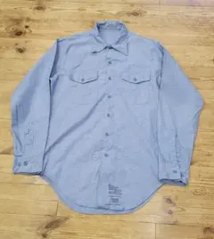 80's USN シャンブレーシャツ ミリタリー 米軍 古着