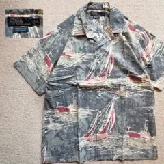 ポロ　ラルフローレン　開襟　シャツ　Vintage Camp ヨット柄のサムネイル