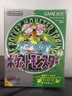 レア　ポケットモンスター　ポケモン　緑　グリーン 初期ロット00Ａ　ゲームボーイ