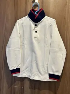 ポロシャツ 130サイズ ホワイト/ネイビー/レッド