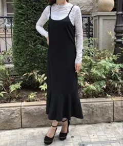 JULIA BOUTIQUE 黒 マーメイド　キャミワンピースのサムネイル