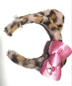 USJ キティ カチューシャ ヒョウ柄 ピンク