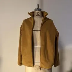 【美品】M ユニクロ フリースジャケット メンズ 男女兼用 マスタード
