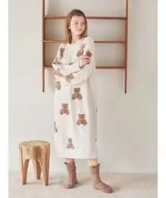 naoko様専用ジェラピケ ベア ジャガード ワンピース ルームウェア 完売