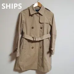 SHIPS シップス ダブル トレンチコート 36 アウター 羽織 ベージュのサムネイル