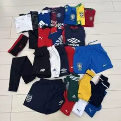 【レプリカ入りまとめ売り】サッカーウェアセット120〜130
