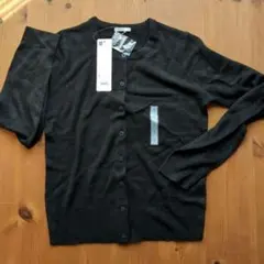 【あーちゃん様用】GU ブラック クルーネックカーディガン S