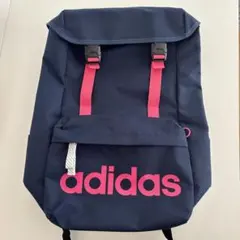 adidas リュックサック　紺×ピンク