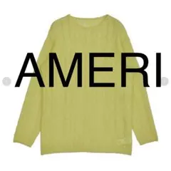 Ameri LOW GAUGE COLOR KNIT TOP 透け感ニット
