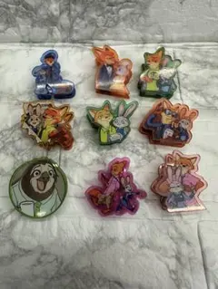 ズートピア　クリップ　まとめ売り　9個セット