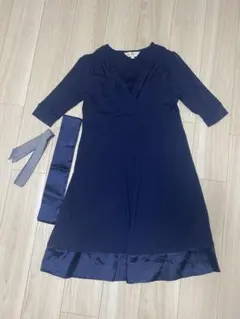 SWEET MOMMY フォーマルマタニティドレス（授乳服）　ネイビー