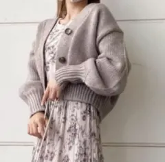 SNIDEL カーディガン　ローゲージニット