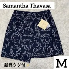【新品タグ付】Samantha Thavasa ゴルフスカート　M ネイビーのサムネイル