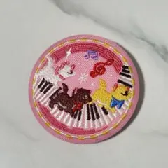 Disney Characters 刺繍缶バッジビスケット2 おしゃれキャット