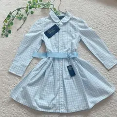 新品タグ付き　ポロ　ラルフローレン　ワンピース　長袖　110 サイズ4