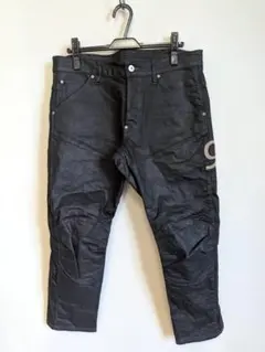 G-STAR RAW】立体裁断/コーティングデニムパンツ/W33/ブラック - メルカリ