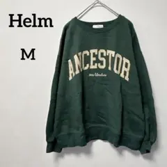 早い者勝ち♡Helm【M】レディース トレーナー ダークグリーン 裏起毛