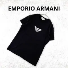 エンポリオアルマーニ イーグルロゴ Tシャツ レディース S 半袖 黒 デカロゴのサムネイル