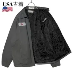 USA古着 肉厚ワークジャケット グレー XL 企業物ブルゾン ジャンパー