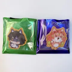 鬼滅の刃 伊黒小芭内 甘露寺蜜璃 アニマルクッキーバッジ バレンタイン