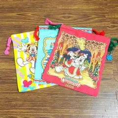東京ディズニーランド　シー☆　巾着袋　3枚セット