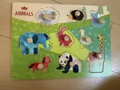 動物パズル 木製 知育玩具