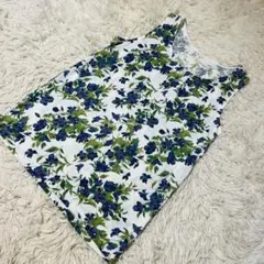美品グローバルワーク★カットソー ノースリーブ タンクトップ ボタニカル 総柄のサムネイル