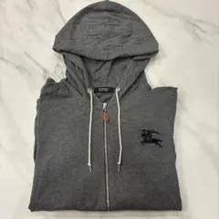 BURBERRY BLACK LABEL パーカー グレー サイズ2（Mサイズ）