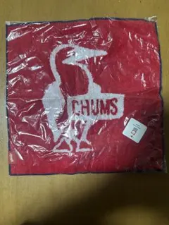 【新品未使用】CHUMS チャムス ロゴ ハンドタオル 今治タオル 日本製 赤のサムネイル