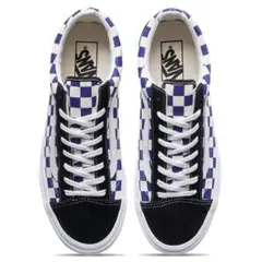 【未使用】VANS バンズ　Style 36 ブルー　チェッカーのサムネイル