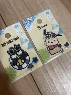 日焼け　バツ丸　ポチャッコ　ワッペン　　サンリオ　シール帳