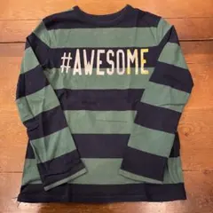 GAP kids 130 ボーダーロンT