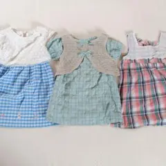 【値下げ】子供用ワンピースセット 半袖 3点