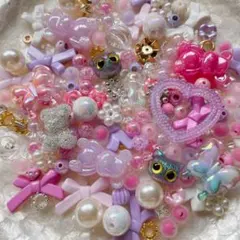 カラフルビーズアソートセット ピンク系