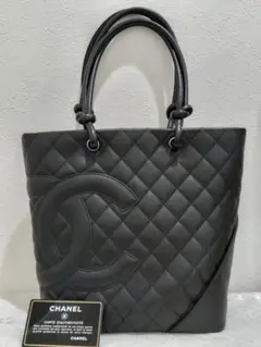 【未使用に近い】ヴィンテージ・シャネル　カンボンライン　ミディアム　トートバッグ