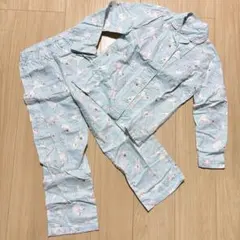 130 アニマル柄　水色 パジャマセット
