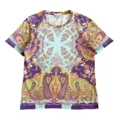 大きいサイズ ETRO エトロ フローラル ペイズリー Tシャツ イタリア製のサムネイル