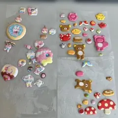 ぷっくりシール　リラックマ　状態は良くない。キャラクターシールセット