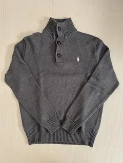 POLO RALPH LAUREN ダークグレー ハイネックセーター
