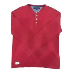 【希少デザイン】トミーヒルフィガー ヘンリーネック サーマル マルチボタン