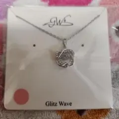 Glitz Wave ハート ネックレス シルバーカラーのサムネイル