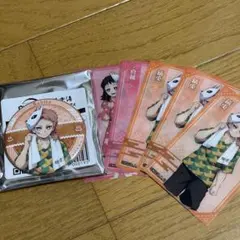 鬼滅の刃 極楽湯 錆兎 真菰 缶バッジ クリアカード まとめ売り