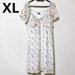 No Boundaries 半袖ワンピース【XL】 花柄 レディース 一点もの