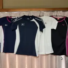 お得❗️ミズノ、プーマ、ルコックレディースTシャツ4枚まとめて‼️